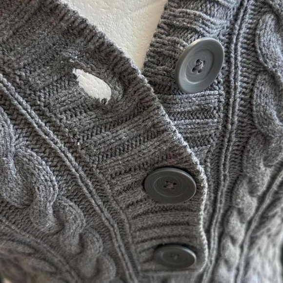 Jones New York Knit Hoodie Y2K Grunge Downtown Preppy - Picture 6 of 7